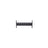 A black Bells of Steel Manticore Crossmember with side supports and multiple circular holes in a row, perfect for rack attachments, displayed on a white background.