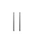 Two upright black metal poles with evenly spaced holes stand parallel against a white background—ideal as Bells of Steel Manticore Vertical Uprights for compatible 3x3 rack attachments.