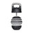 The Bells of Steel Adjustable Competition Kettlebell in black features an ergonomic design with a metal handle and a unique beehive-like pattern. It offers versatile weight increments and sports a circular emblem with an abstract logo, blending functionality with sleek aesthetics.
