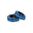 Two blue, hexagonal Magnetic Clamp Collars from Bells of Steel, featuring black inner grips and "BELLS OF STEEL" branding, are stacked together on a white background.