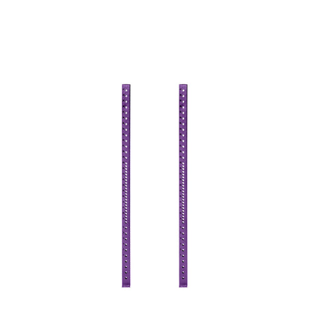 Hydra Vertical Uprights by Bells of Steel are two tall, purple metal supports with evenly spaced holes, set against a white background.