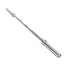 The Bells of Steel Olympic Weightlifting Barbell, featuring knurled grips and shown at an angle on a white background, delivers top value for both beginners and experienced lifters.