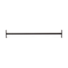 The Bells of Steel Straight Pull Up Bar, a black metal wall-mounted bar with square brackets at each end, is shown against a white background.