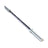 The Bells of Steel Multi-Purpose Olympic Barbell, ideal for weightlifting or powerlifting, is silver-colored and has dual sections for weight plates. Its knurled center offers a solid grip. The barbell is shown on a white background, angled diagonally from top left to bottom right.