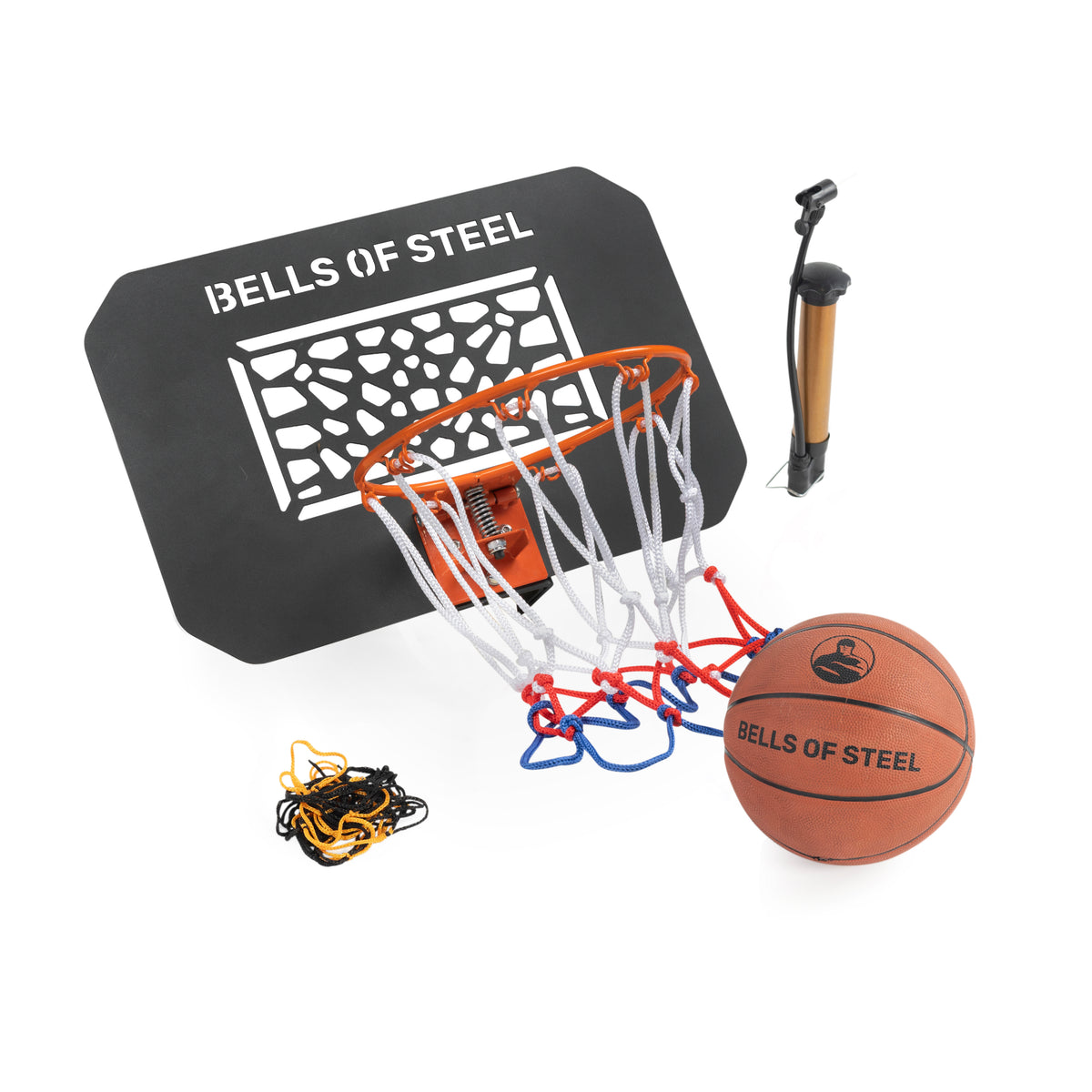 Bells of Steel Rack Attached Basketball Hoop w/ Ball Rack Attached Basketball Hoop w/ Ball